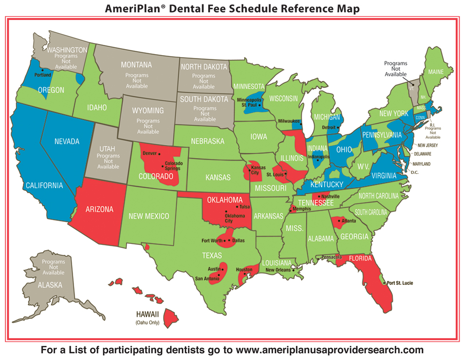 Dental

Fee Schedule Map